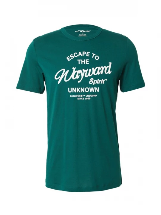 Foto van product s.Oliver Shirt smaragd / natuurwit