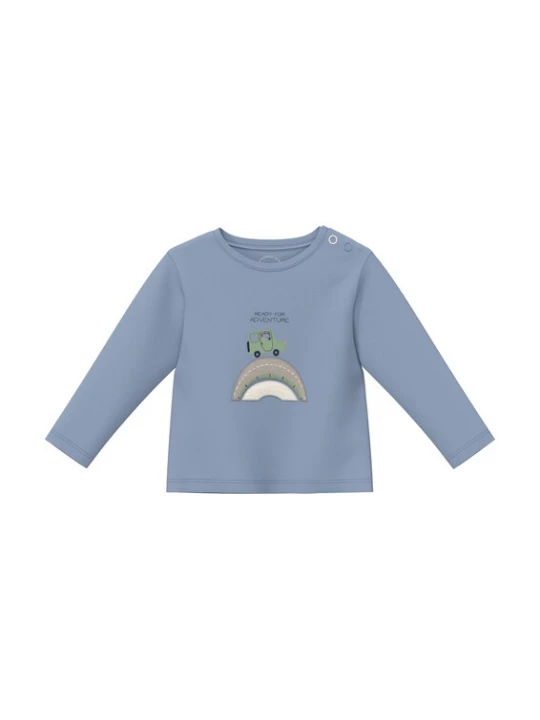 Foto van product s.Oliver Shirt smoky blue / antraciet / zwart