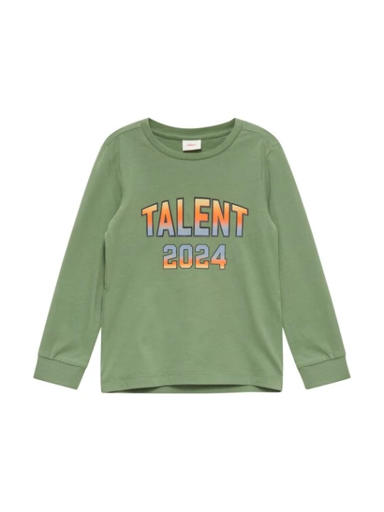 Foto van product s.Oliver Shirt smoky blue / lichtgroen / oranje / lichtoranje