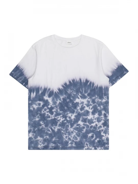 Foto van product s.Oliver Shirt smoky blue / wit