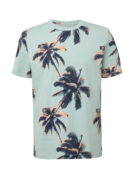 Foto van product s.Oliver Shirt spar / pastelgroen / lichtoranje