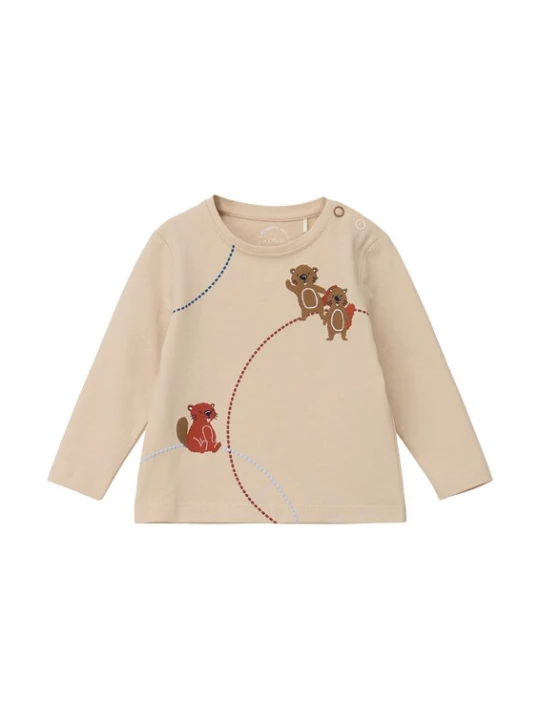 Foto van product s.Oliver Shirt taupe / blauw / bruin / rood