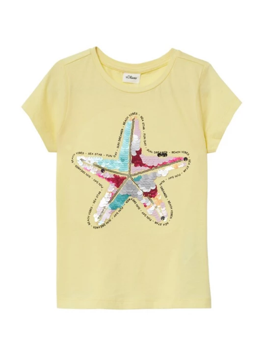 Foto van product s.Oliver Shirt turquoise / citroen / rosa / bordeaux