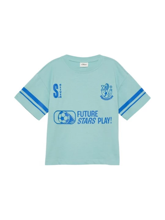 Foto van product s.Oliver Shirt turquoise / donkerblauw