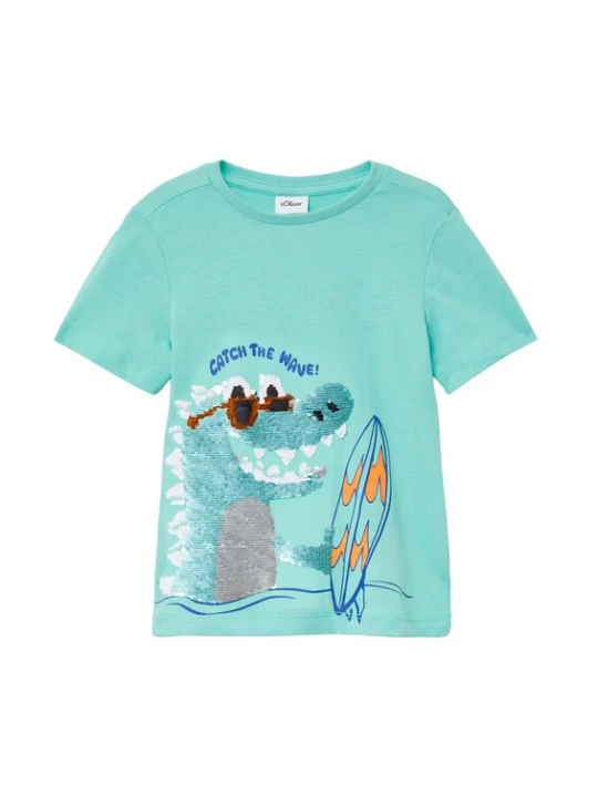 Foto van product s.Oliver Shirt turquoise / gemengde kleuren