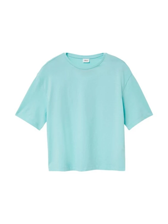 Foto van product s.Oliver Shirt turquoise / lichtoranje / lichtroze / wit