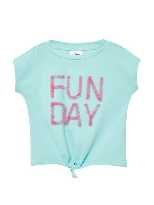 Foto van product s.Oliver Shirt turquoise / magenta