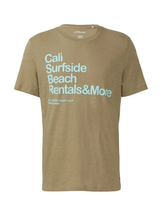 Foto van product s.Oliver Shirt turquoise / olijfgroen