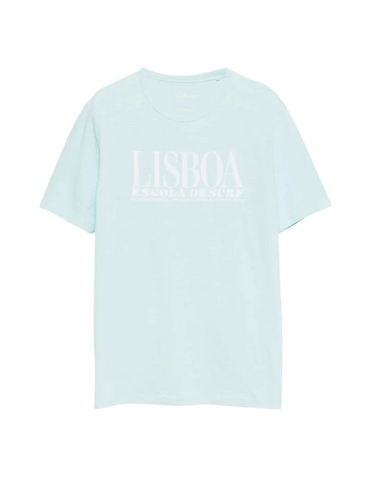 Foto van product s.Oliver Shirt turquoise / wit