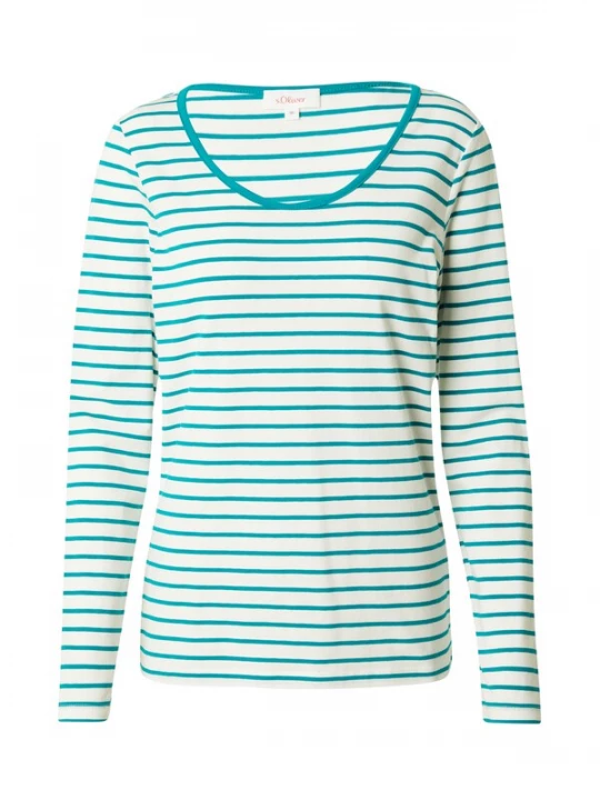 Foto van product s.Oliver Shirt turquoise / wit