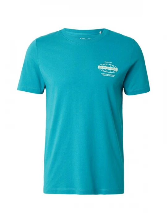 Foto van product s.Oliver Shirt turquoise / wit