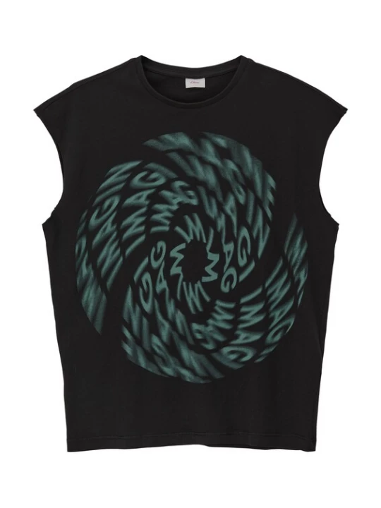 Foto van product s.Oliver Shirt turquoise / zwart