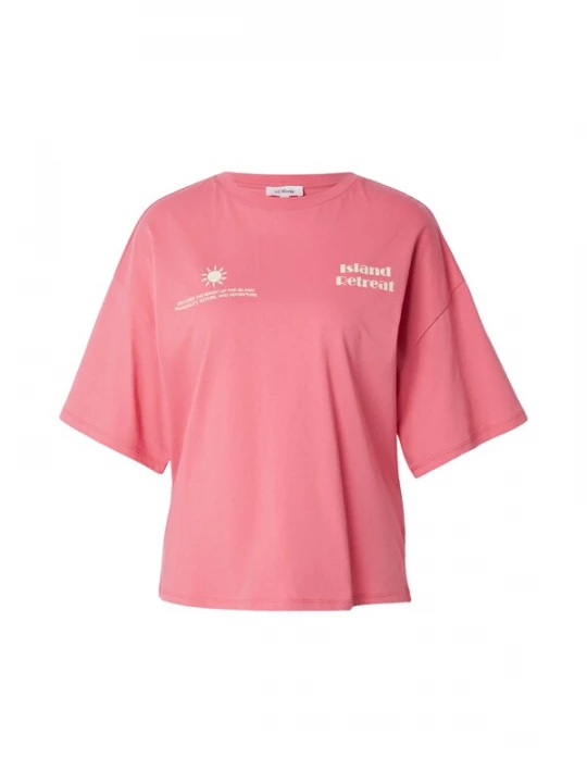 Foto van product s.Oliver Shirt zalm roze / wolwit