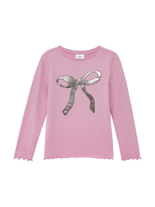 Foto van product s.Oliver Shirt zilvergrijs / pink / zwart