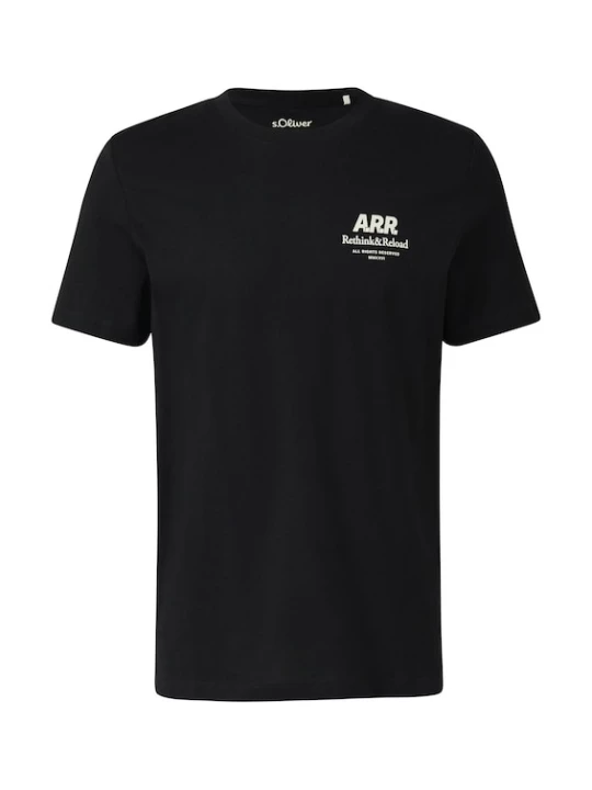 Foto van product s.Oliver Shirt zwart / wit