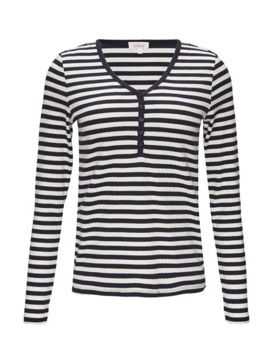 Foto van product s.Oliver Shirt zwart / wit
