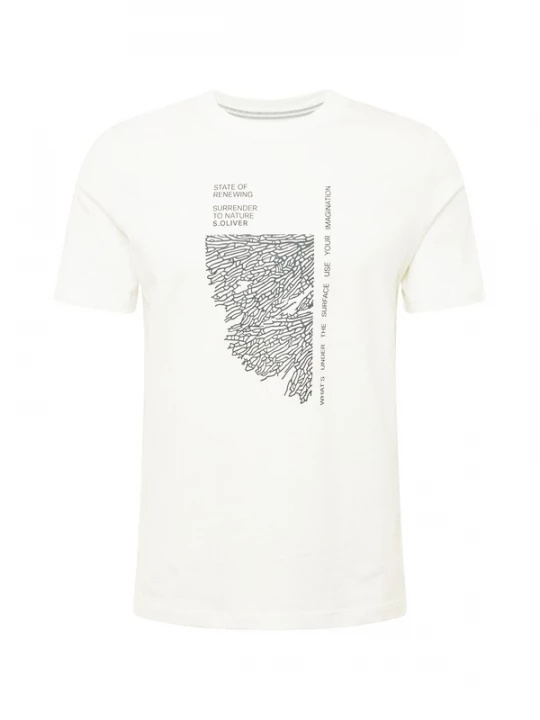 Foto van product s.Oliver Shirt zwart / wit