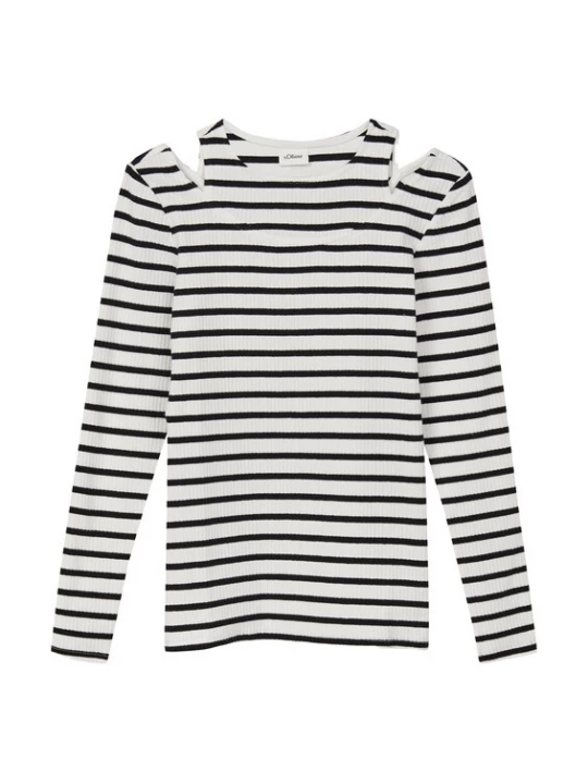 Foto van product s.Oliver Shirt zwart / wit