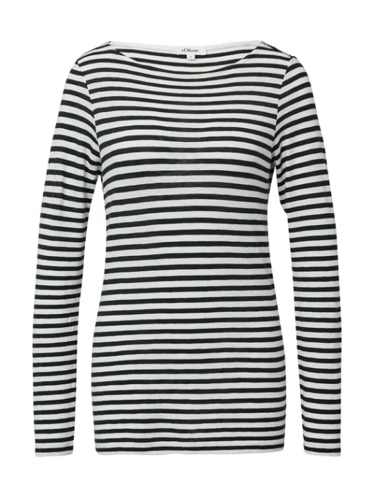 Foto van product s.Oliver Shirt zwart / wit