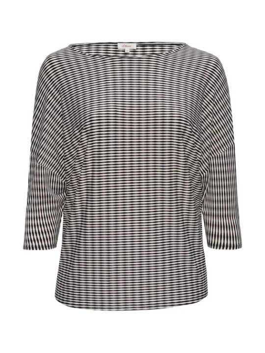 Foto van product s.Oliver Shirt zwart / wit