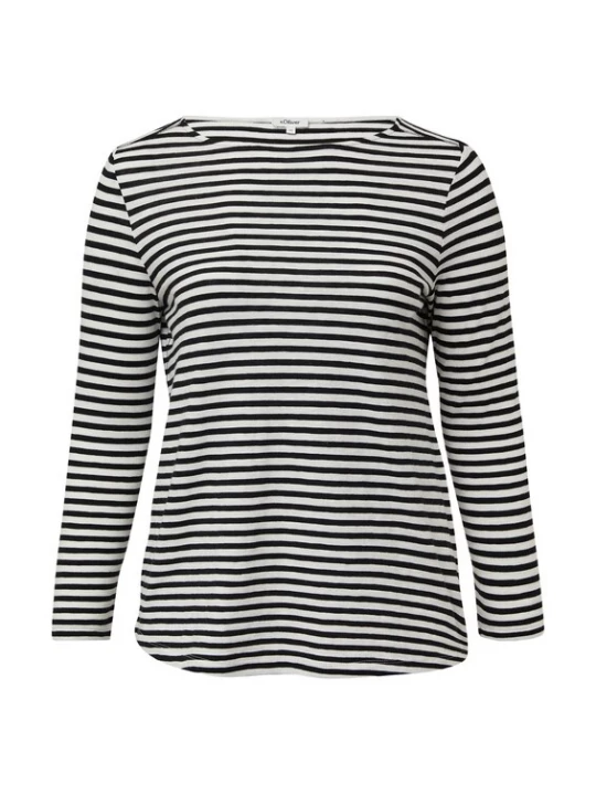 Foto van product s.Oliver Shirt zwart / wit