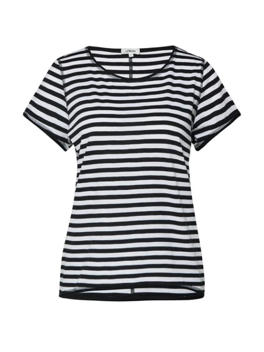 Foto van product s.Oliver Shirt zwart / wit