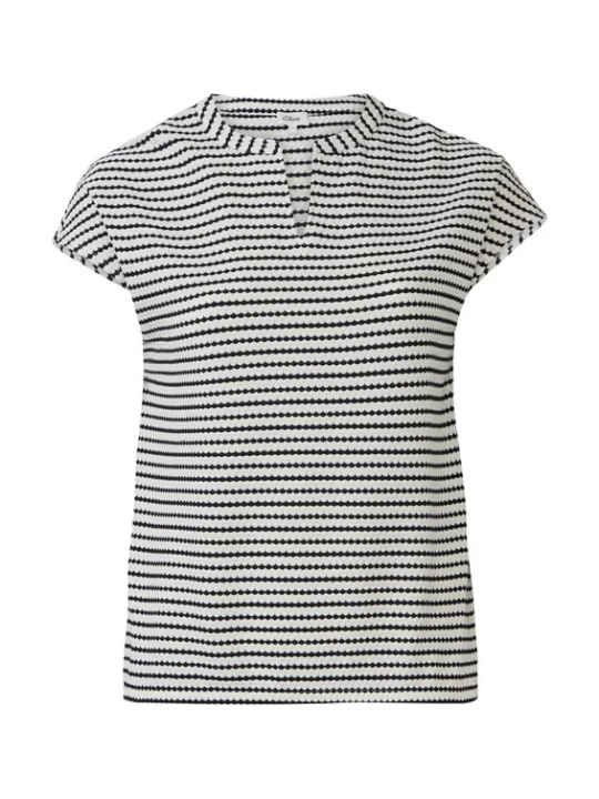 Foto van product s.Oliver Shirt zwart / wit