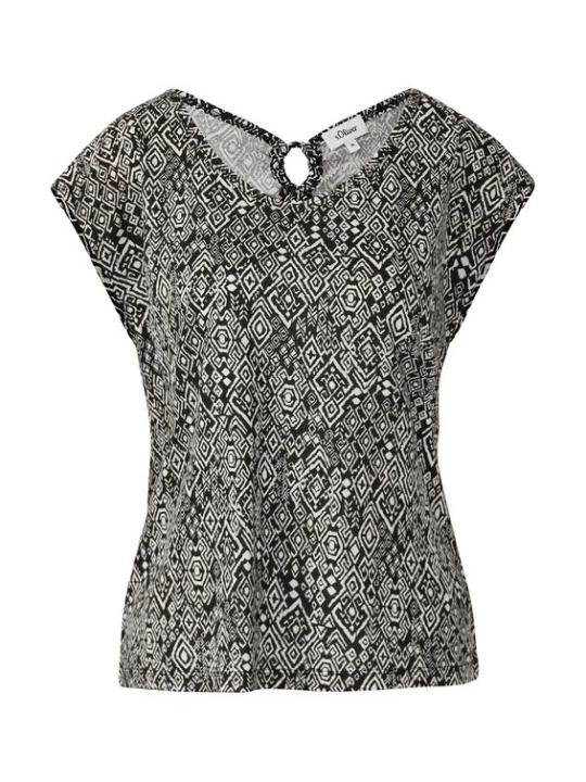 Foto van product s.Oliver Shirt zwart / wit