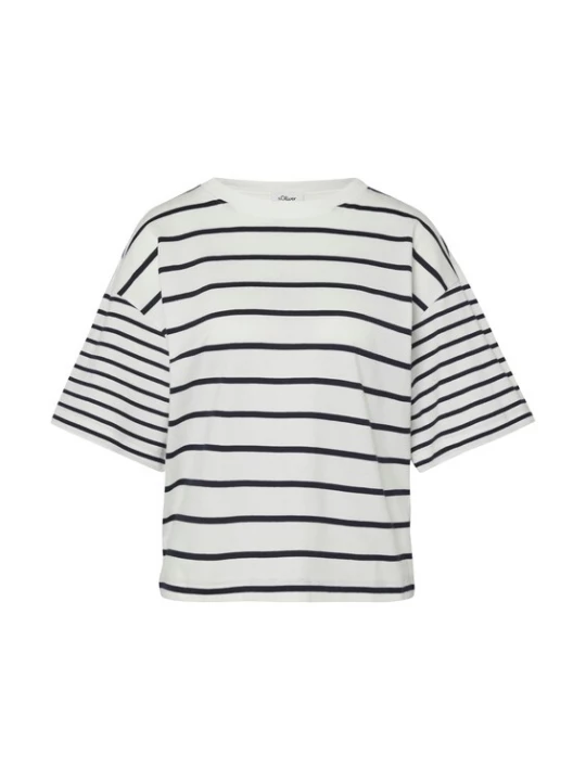 Foto van product s.Oliver Shirt zwart / wit