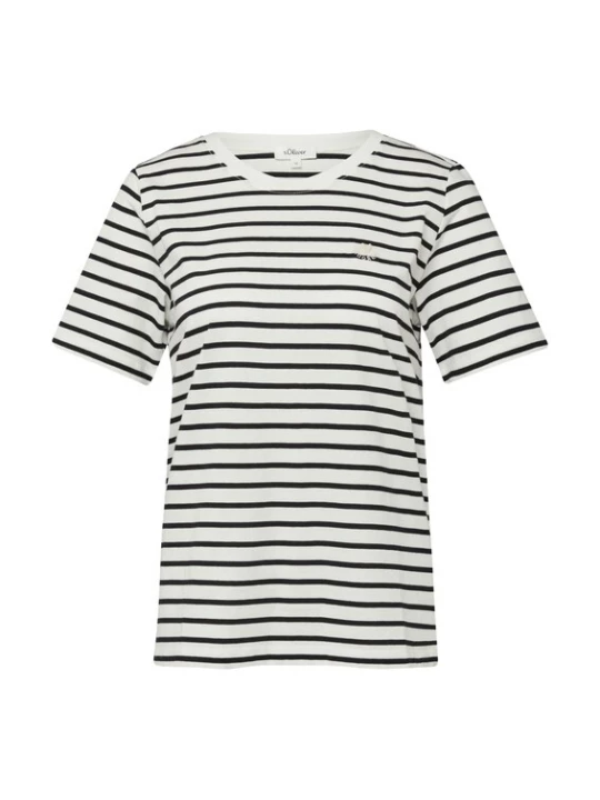 Foto van product s.Oliver Shirt zwart / wit