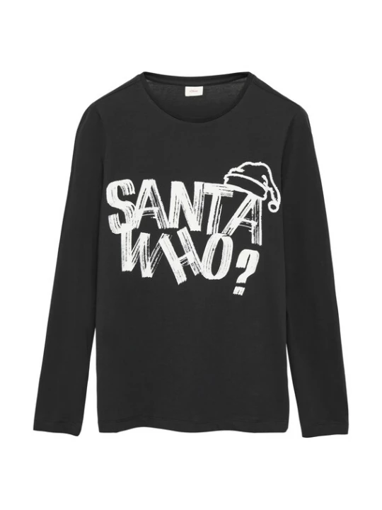 Foto van product s.Oliver Shirt zwart / wit