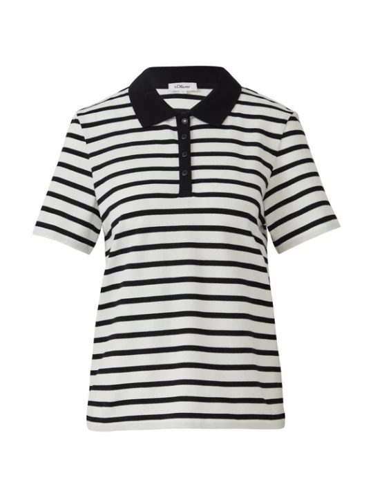 Foto van product s.Oliver Shirt zwart / wit