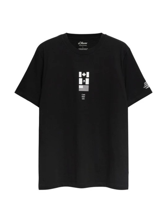 Foto van product s.Oliver Shirt zwart / wit