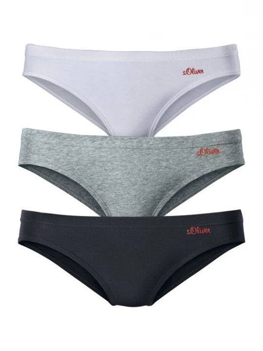 Foto van product s.Oliver Slip grijs gemêleerd / rood / zwart / offwhite