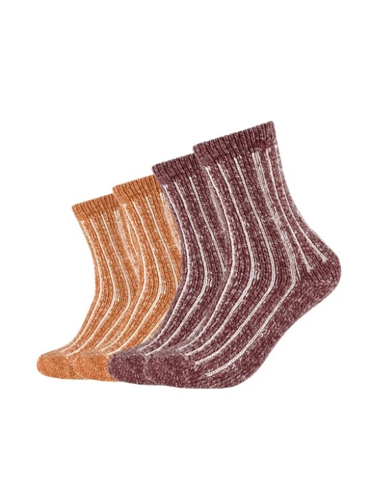 Foto van product s.Oliver Sokken geel / bloedrood / offwhite