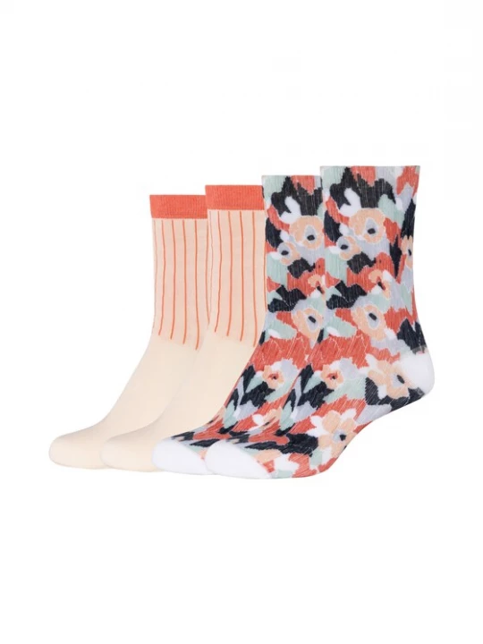 Foto van product s.Oliver Sokken navy / zalm roze / pasteloranje / wit