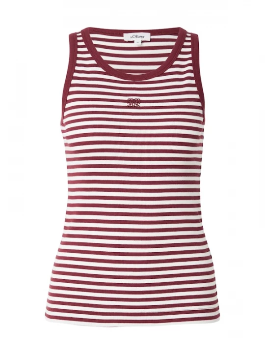Foto van product s.Oliver Top bordeaux / wit