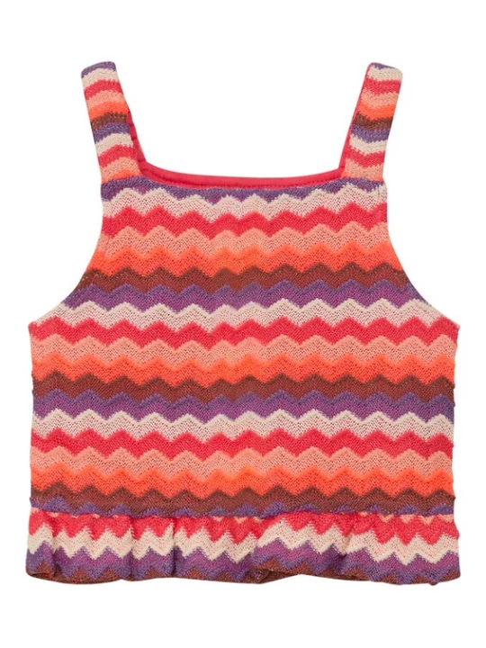Foto van product s.Oliver Top lila / oranje / framboos / pastelroze