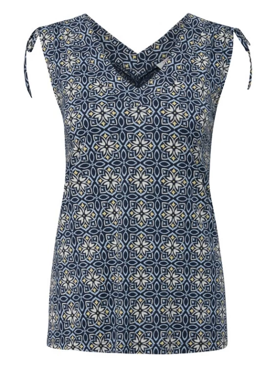 Foto van product s.Oliver Top navy / lichtblauw / geel / wit
