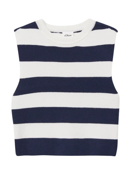 Foto van product s.Oliver Top navy / wit