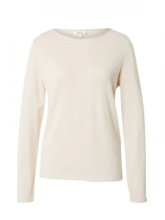 Foto van product s.Oliver Trui beige gemêleerd