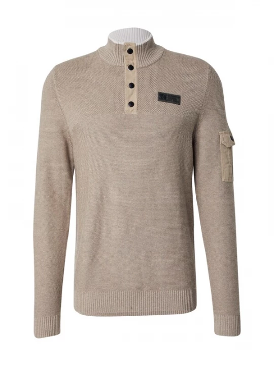 Foto van product s.Oliver Trui beige gemêleerd