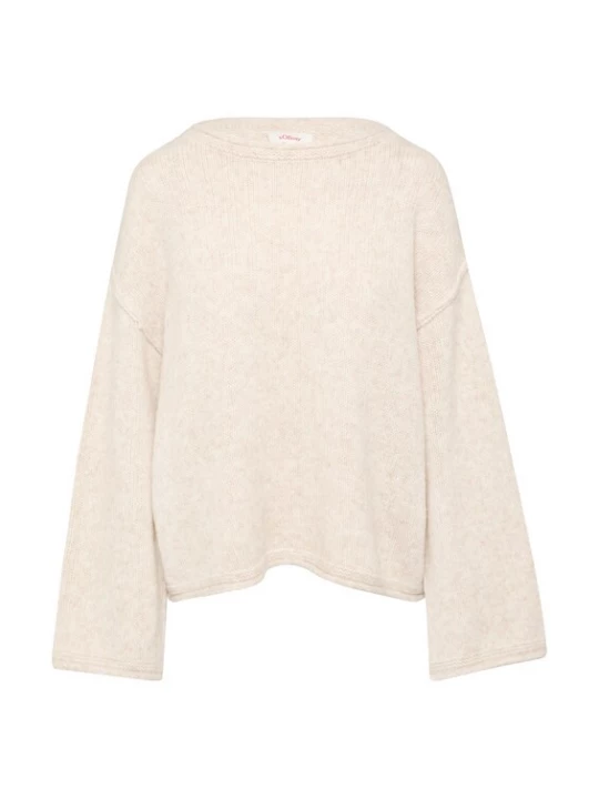 Foto van product s.Oliver Trui beige gemêleerd