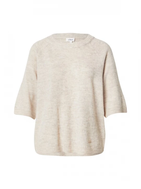 Foto van product s.Oliver Trui beige gemêleerd