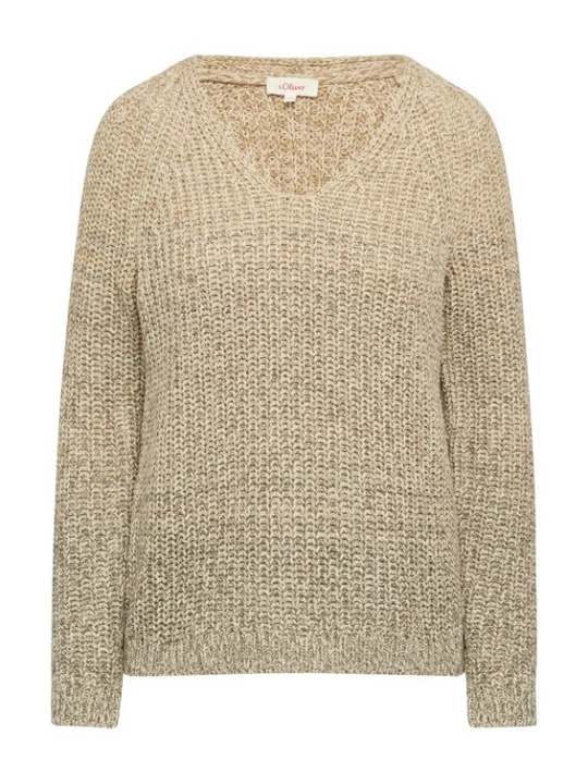 Foto van product s.Oliver Trui beige gemêleerd