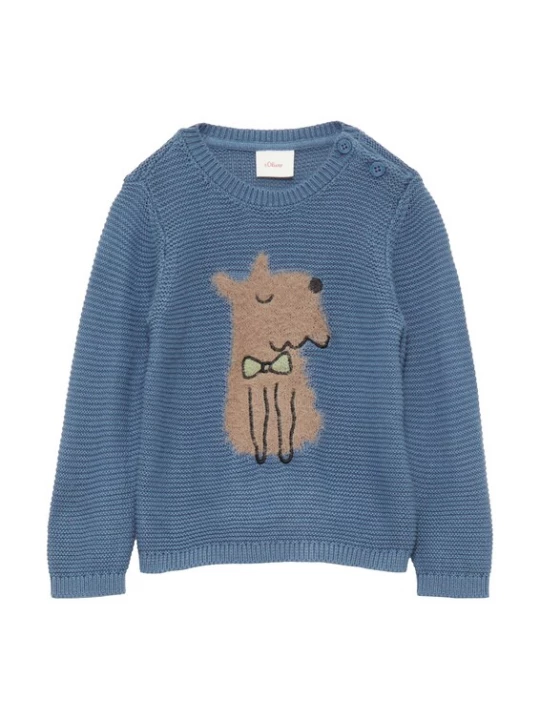 Foto van product s.Oliver Trui blauw / lichtbruin / zwart