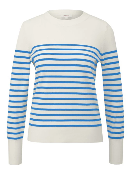 Foto van product s.Oliver Trui blauw / offwhite