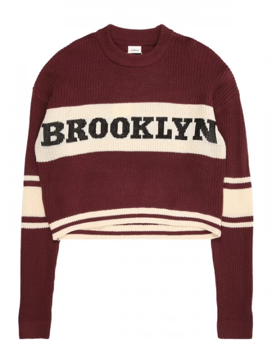 Foto van product s.Oliver Trui bordeaux / zwart / offwhite