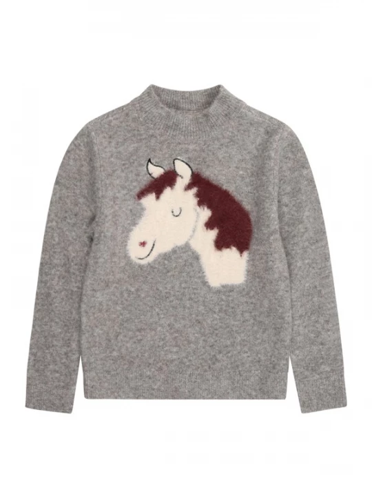 Foto van product s.Oliver Trui chocoladebruin / grijs gemêleerd / zwart / offwhite