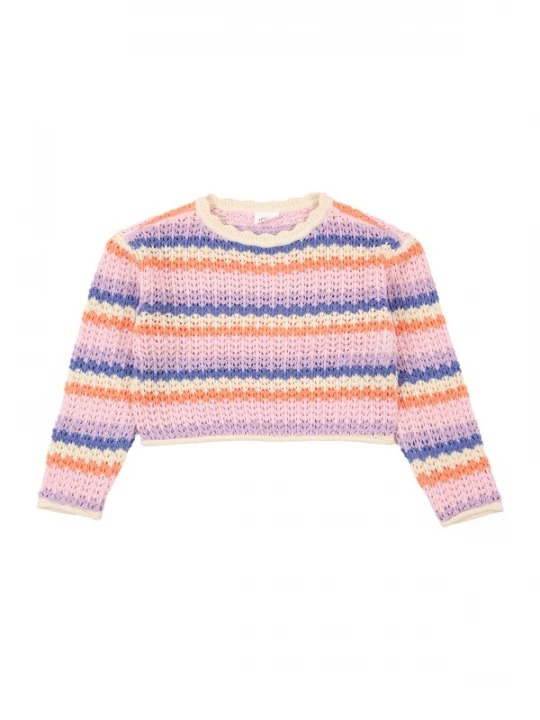 Foto van product s.Oliver Trui crème / blauw / koraal / rosa
